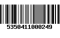 Código de Barras 5350411000249