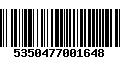 Código de Barras 5350477001648