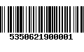 Código de Barras 5350621900001