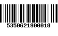 Código de Barras 5350621900018