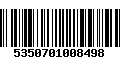 Código de Barras 5350701008498