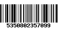 Código de Barras 5350802357099