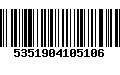 Código de Barras 5351904105106