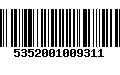 Código de Barras 5352001009311