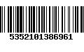 Código de Barras 5352101386961