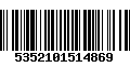 Código de Barras 5352101514869