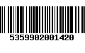 Código de Barras 5359902001420