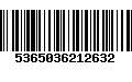 Código de Barras 5365036212632