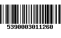 Código de Barras 5390003011260