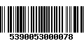 Código de Barras 5390053000078