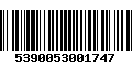 Código de Barras 5390053001747