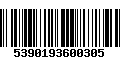 Código de Barras 5390193600305