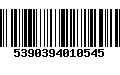 Código de Barras 5390394010545