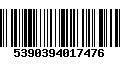 Código de Barras 5390394017476