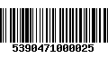 Código de Barras 5390471000025