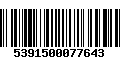 Código de Barras 5391500077643