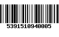 Código de Barras 5391510940005