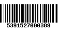 Código de Barras 5391527000389