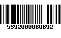 Código de Barras 5392000060692