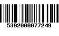 Código de Barras 5392000077249