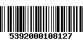 Código de Barras 5392000108127