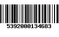 Código de Barras 5392000134683