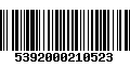 Código de Barras 5392000210523