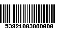 Código de Barras 53921003080000