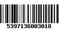 Código de Barras 5397136003018