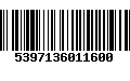 Código de Barras 5397136011600