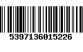 Código de Barras 5397136015226