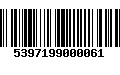 Código de Barras 5397199000061