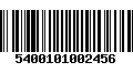 Código de Barras 5400101002456