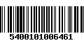 Código de Barras 5400101006461