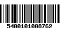 Código de Barras 5400101008762