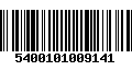 Código de Barras 5400101009141