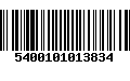 Código de Barras 5400101013834