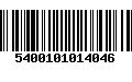 Código de Barras 5400101014046