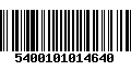 Código de Barras 5400101014640