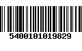 Código de Barras 5400101019829