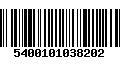 Código de Barras 5400101038202