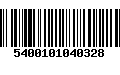 Código de Barras 5400101040328