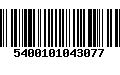 Código de Barras 5400101043077