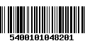 Código de Barras 5400101048201