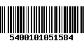 Código de Barras 5400101051584