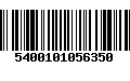 Código de Barras 5400101056350