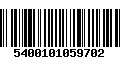 Código de Barras 5400101059702