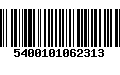 Código de Barras 5400101062313