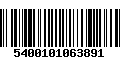 Código de Barras 5400101063891