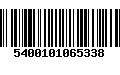 Código de Barras 5400101065338